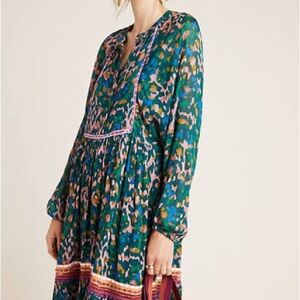 Anthropologie Embroidered Tunic Dress